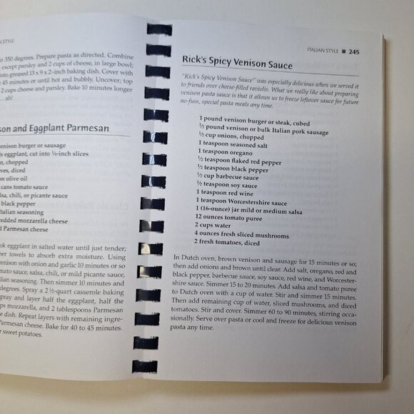 Quality Venison Cookbook Deer Recipes Loder 2008 Hunter Grilling Crockpot Guide - Picture 7 of 9